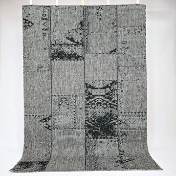 kumipohjainen matto dawn foam patchwork harmaa pääkuva