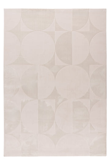 Elif 406 Beige - Lyhytnukkainen Matto 160 x 230 cm