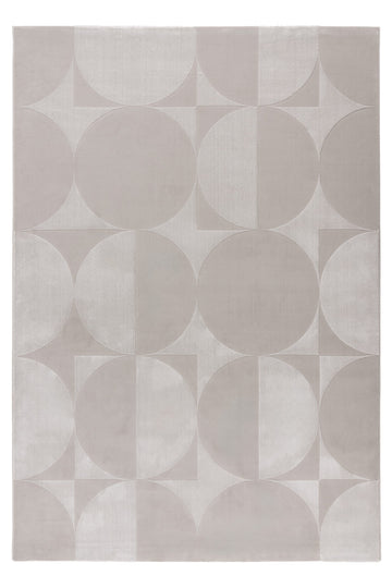 Elif 406 Silver - Lyhytnukkainen Matto 160 x 230 cm