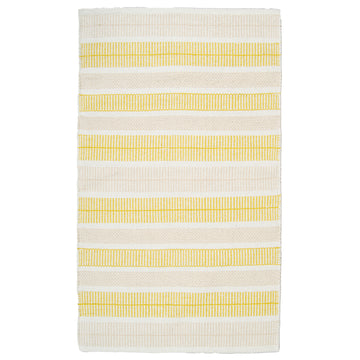 Foksi Beige - Keltainen Puuvillamatto