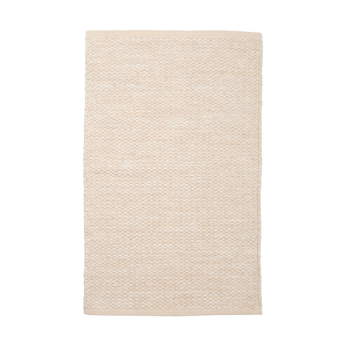 yksivärinen puuvillamatto lumme beige pääkuva