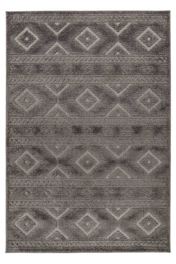Nova 403 Harmaa - Lyhytnukkainen Matto 160 x 230 cm