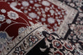 punainen itämais tyylinen matto dunya 101 materiaali