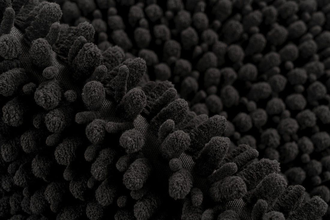 Kylpyhuonematto Fluffy Musta