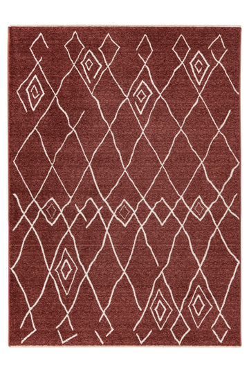Lyhytnukkainen matto Agadir 502 Terra 160 x 230 cm