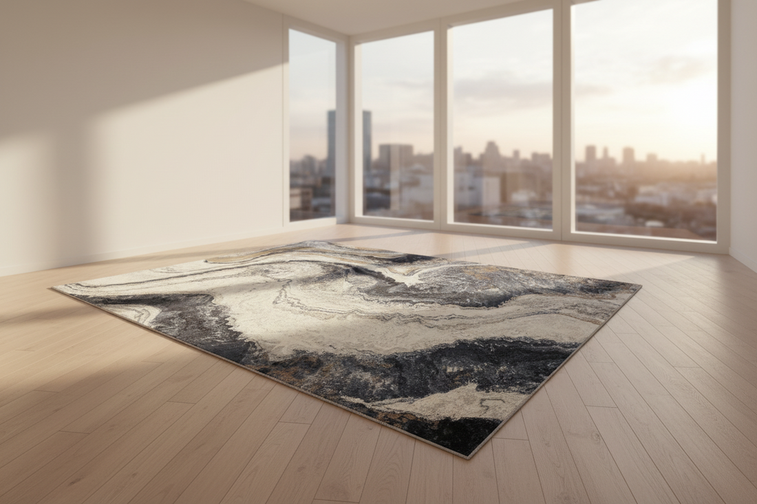 Lyhytnukkainen matto Argentum 160 x 230 cm Natural Marble Carpet