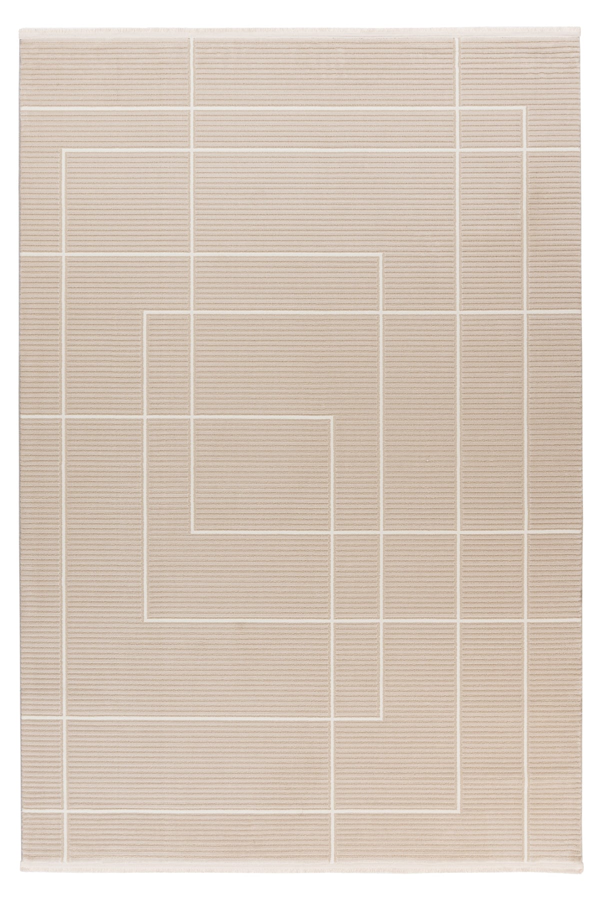 lyhyt nukkainen matto elif 401 beige pääkuva