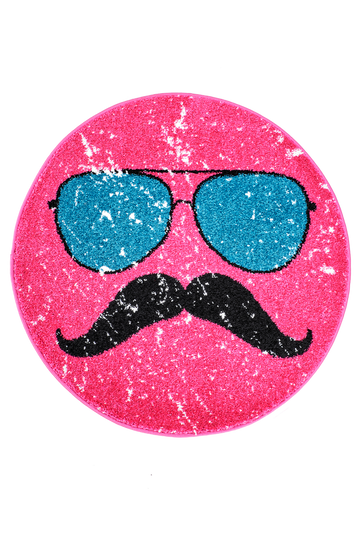 Pyöreä matto Hipster 80 cm Pinkki