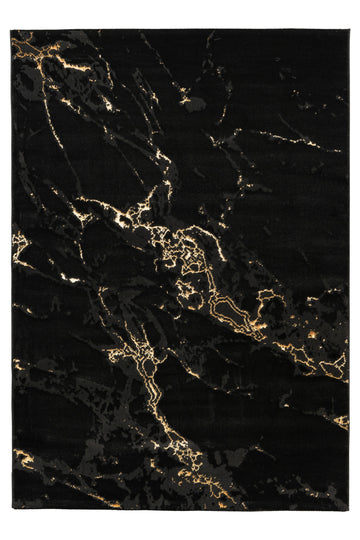 Lyhytnukkainen matto Marmaris 400 Nero 160 x 230 cm