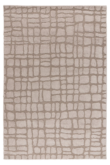yksivärinen beige olohuoneen matto lotus pääkuva
