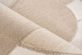 moderni beige olohuoneen matto bergamo  materiaali