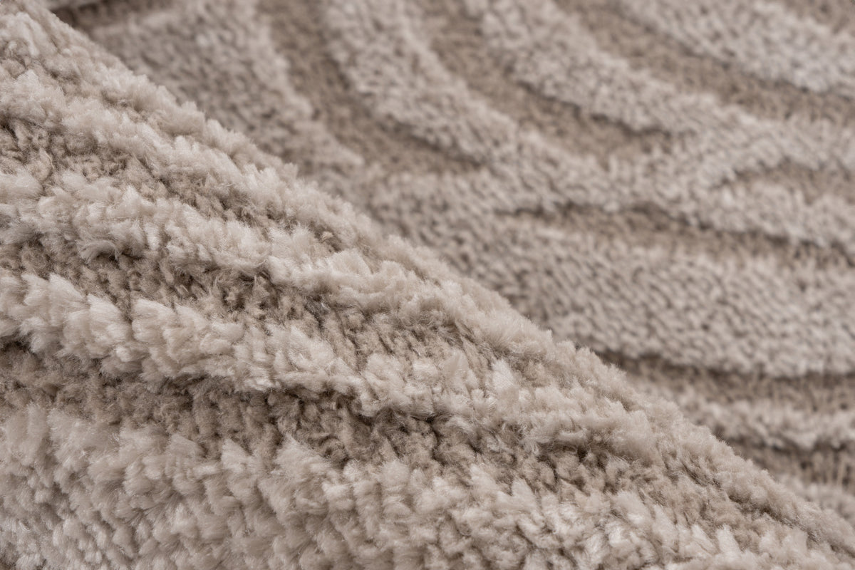 beige yksivärinen olohuoneen matto lotus lähikuva