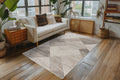 olohuoneenmatto trendy 405 beige-silver sisustuksessa