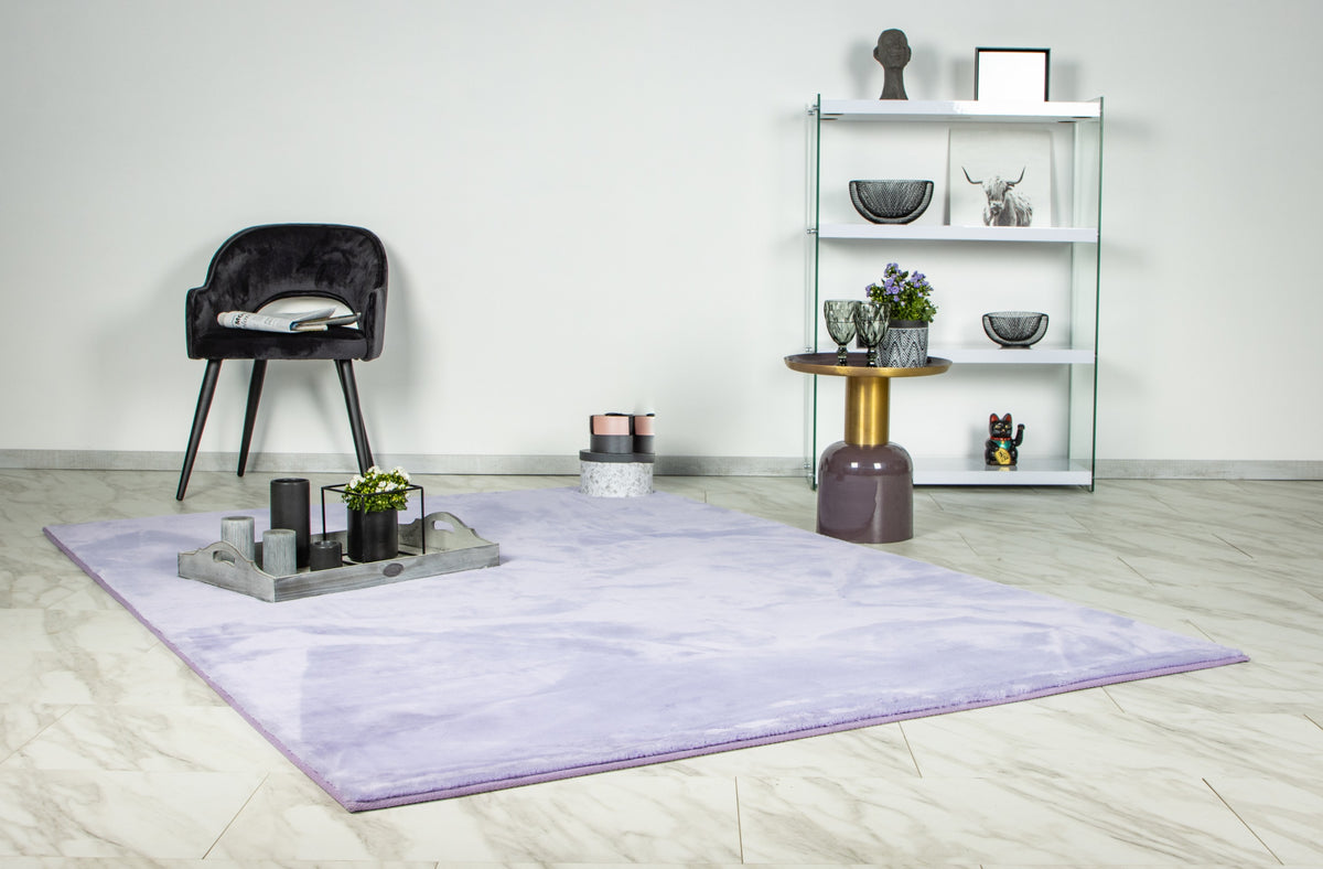 yksivärinen violetti nukkamatto paradise sisustus 