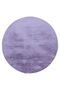 yksivärinen violetti nukkamatto paradise pyöreä