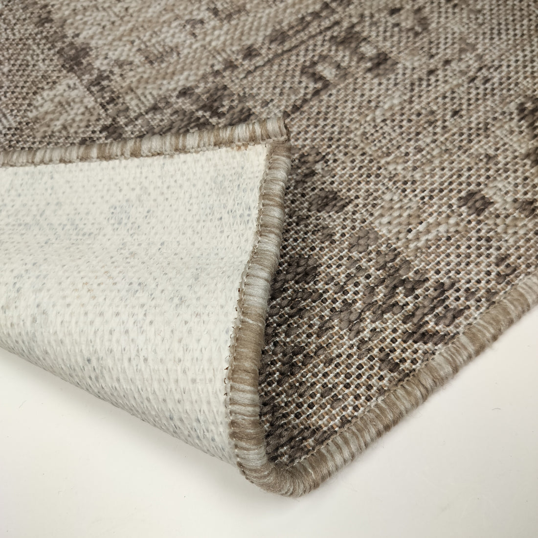 Patchwork Pellava Matto - Sileäksi kudottu